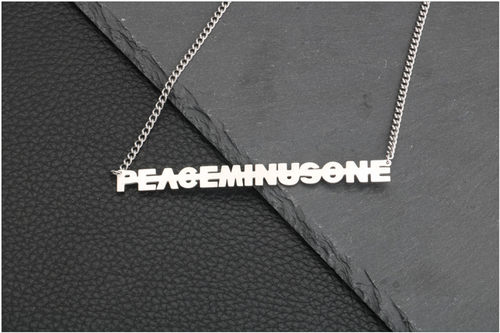 日韩版欧美款权志龙GD同款peaceminusone钛钢男女项链锁骨 - 图2