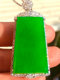 Emerald full green Wushi brand pendant inlaid