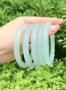 天青冻冰种叮当镯女款