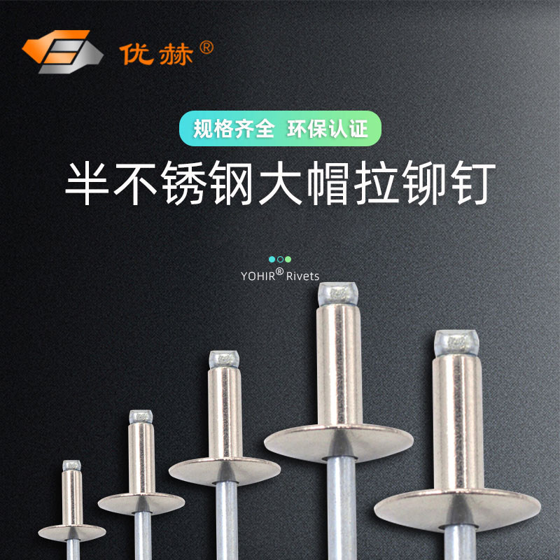 大帽沿半不锈钢拉钉大帽抽芯铆钉大扁头铆钉304大帽叶拉铆钉,淘宝优惠券,粉丝福利购,淘宝优惠卷