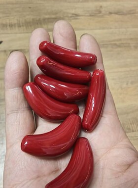 【腰才万贯】翡翠色弯管吊坠锁骨玉坠男女40×14吊坠挂件古风配件