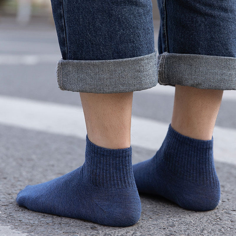 夏季ins潮纯棉吸汗透气四季男短袜 ycy短袜/打底袜/丝袜/美腿袜