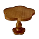 Ins retro flower log high-leg dining plate
