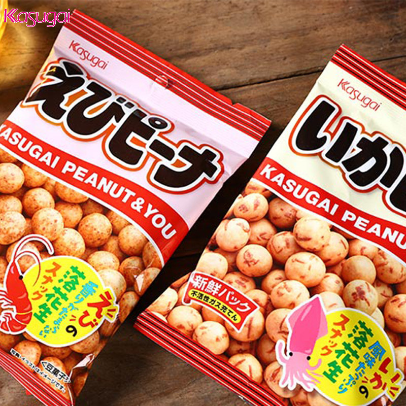 4袋入日本进口零食春日井味花生仁 汉钧食品花生