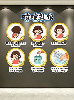 儿童医院卫生保健宣传栏布置儿科病房健康宣教文化墙预防病毒安全