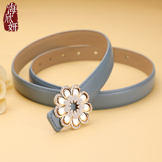 腰带女真皮小众设计时尚高级感细宽皮带装饰配连衣裙牛仔裤带百搭