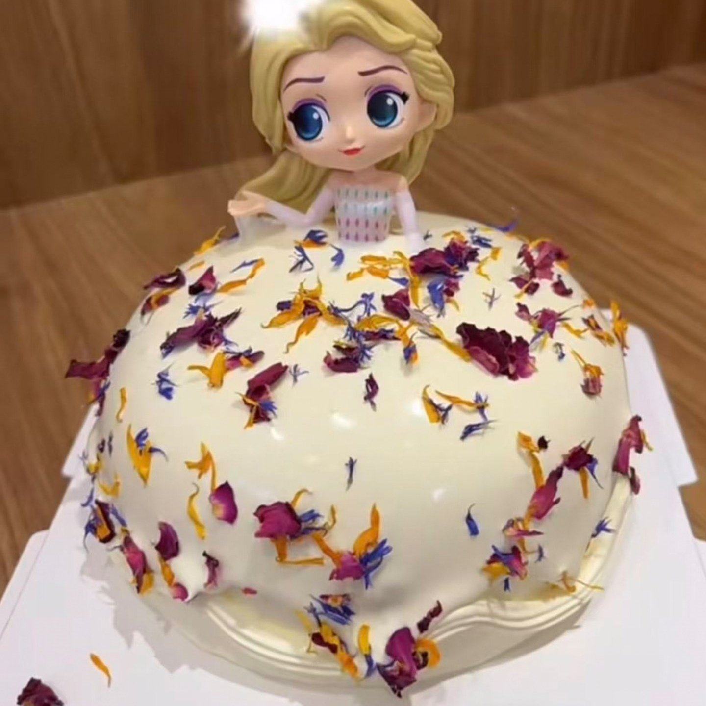 网红款爱莎公主裙流心蛋糕装饰小仙女生日奶油梦幻流沙裙花瓣装扮,淘宝优惠券,粉丝福利购,淘宝优惠卷