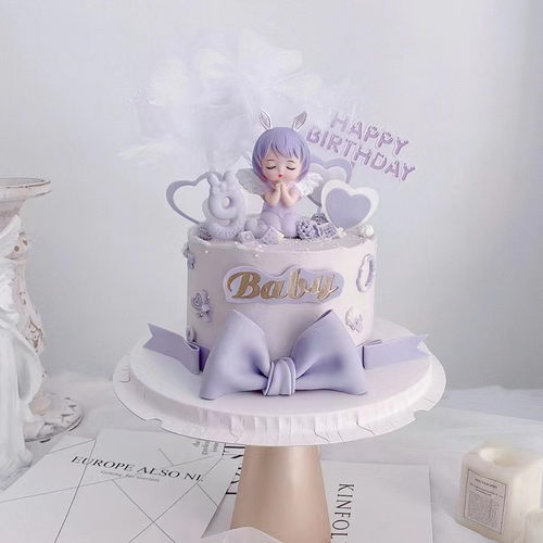 网红安妮宝贝蛋糕装饰摆件蜜雪儿女孩公主主题生日派对装扮配件 - 图3