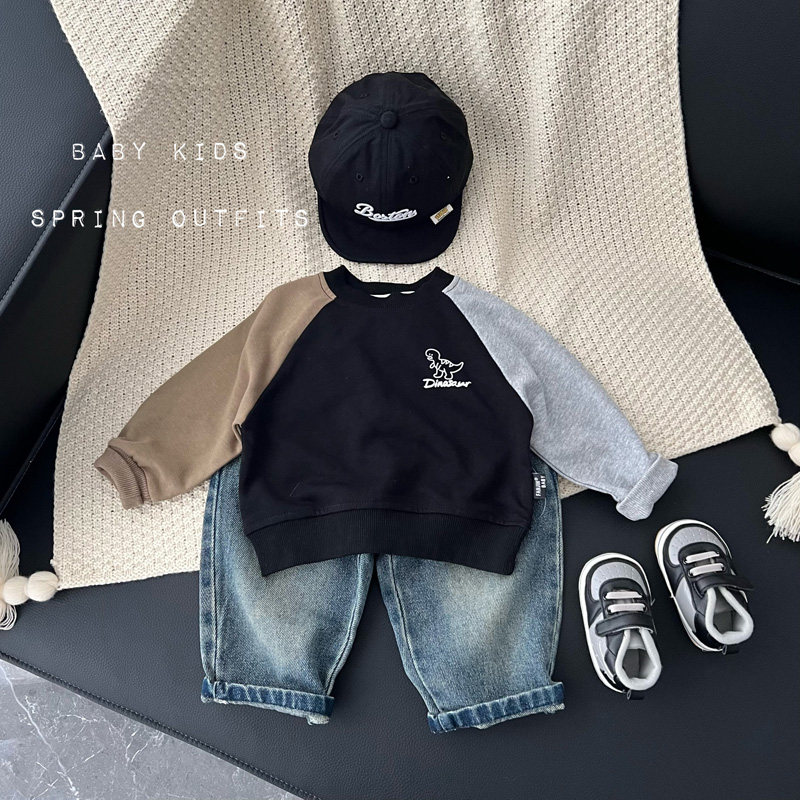 春装男女宝宝宽松洋气裤子婴幼儿童百搭软牛仔裤外出水洗萝卜长裤,淘宝优惠券,粉丝福利购,淘宝优惠卷