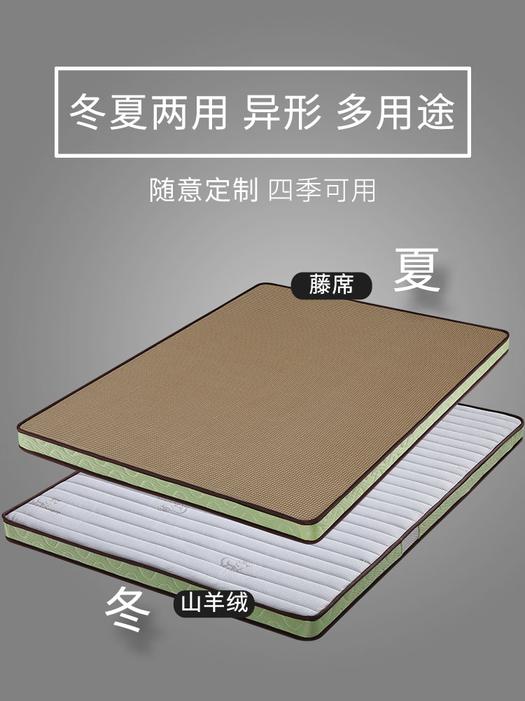 榻榻米床垫子1.8x2.0椰棕榈 全棕垫硬棕垫护脊椎经济型1.5m床定做