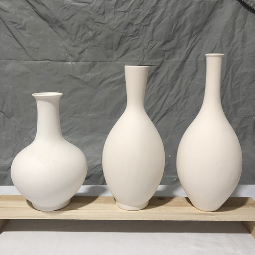 素坯花瓶 高白泥素坯陶瓷半成品 特大花瓶素坯陶艺DIY - 图1