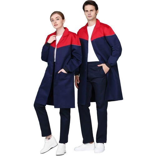 Длинный износостойкий нагрудник для работы, длина макси, короткий рукав