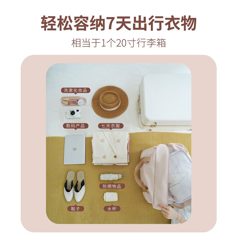 女短途手提大容量可折叠行李旅行包 calnow卡乐弗旅行袋