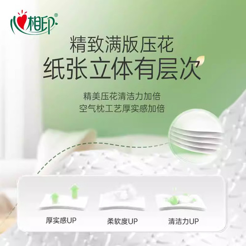 【加大M码】心相印悬挂式抽纸大包家用纸巾挂抽卫生纸厕纸整箱装 - 图1