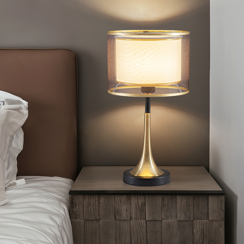 新款后现代北欧轻奢卧室床头灯美式简约个性酒店民宿温馨高级感台 - 图0
