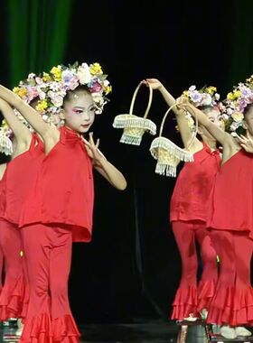 簪花入梦舞蹈儿童发饰2025新款