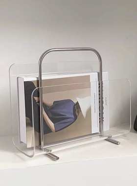 现代简约样板房售楼部客厅桌椅沙发针织搭巾搭毯落地杂志架书报架