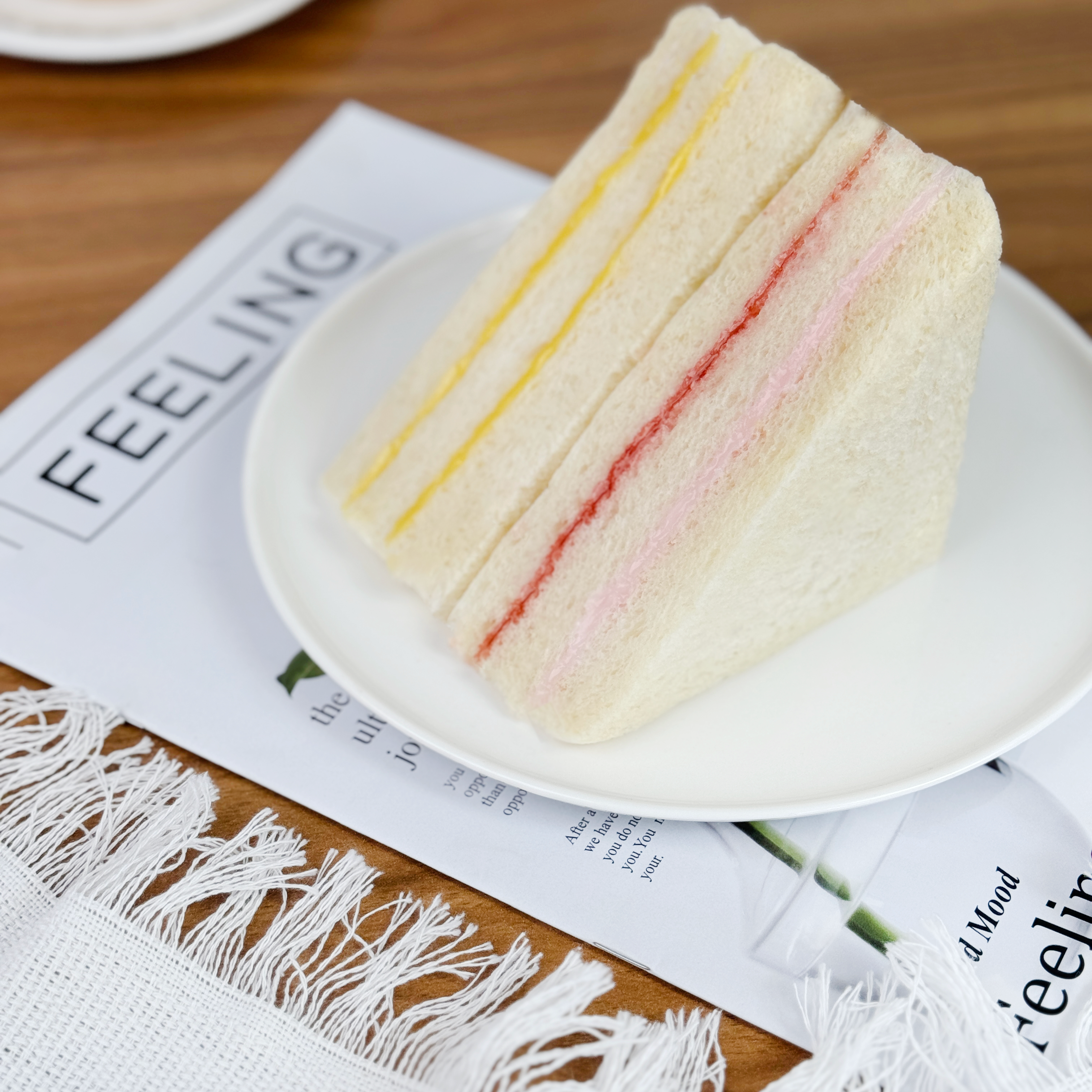 千焙屋菠萝味三明治面包草莓味酱三明治面包夹心早餐西式甜品零食,淘宝优惠券,粉丝福利购,淘宝优惠卷