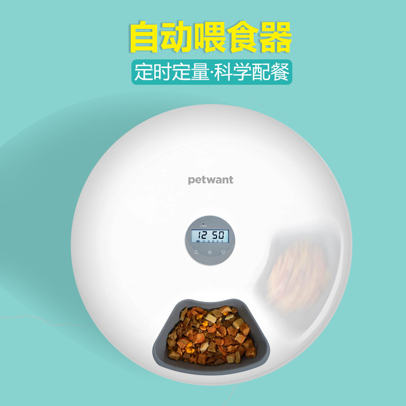 派旺petwant宠物狗狗猫咪自动喂食器定时定量猫粮狗粮碗智能自助 - 图3