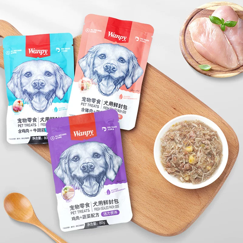 Собачий влажный корм для фермы — вредный? нет; перевод: 'Dog Wet Farm Naughty Fresh Pack 80g*10 Back of Back of Dog Snacks Teddy Dog Grain Puppies Training Reward Nutrition Bibimbap'