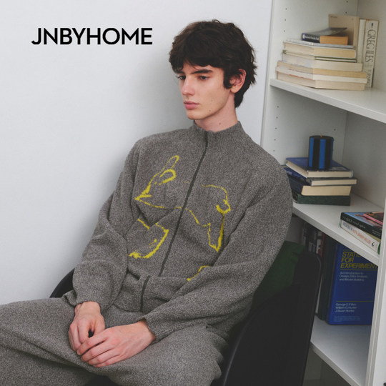 JNBYHOME Jiangnan Buyi 25 new product knitted sweater home clothes cardigan top retro pajama jacket half velvet