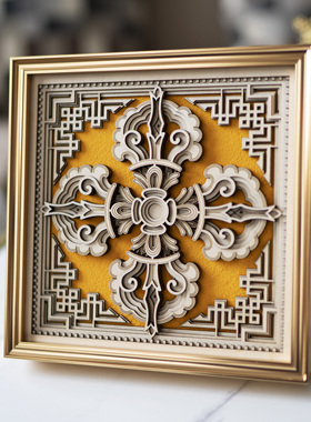 【好物体验专享】梯木叠雕十字金刚杵