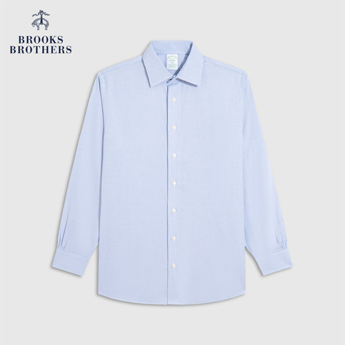 [易打理]Brooks Brothers/布克兄弟男士春夏supima棉提花正装衬衫 - 图0