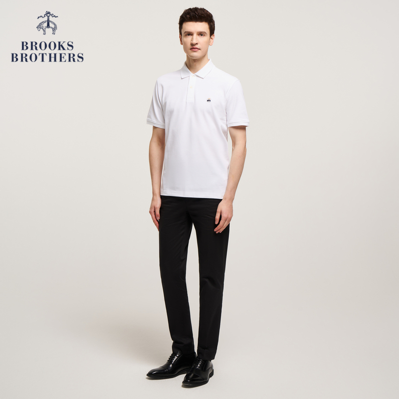 Brooks Brothers/布克兄弟24夏新品男士高端T恤商务短袖Polo衫-图2