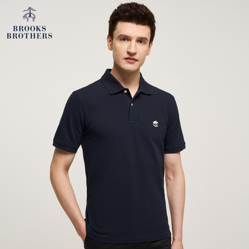 Brooks Brothers/布克兄弟24夏新品男士高端T恤商务短袖Polo衫-图0