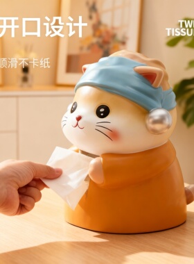可爱猫咪树脂收纳摆件送礼