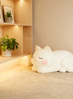 可爱猫咪树脂落地换鞋凳摆件