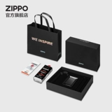 Официальный флагманский магазин Zippo Zippo Ligher Black Crack Paint Box Set, чтобы дать парню настоящий подарок на день рождения