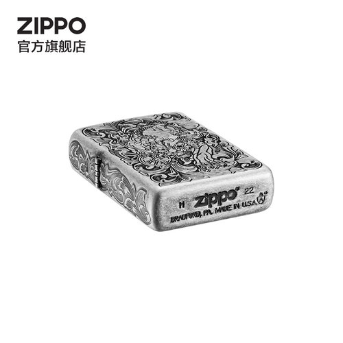 ZIPPO官方旗舰店正品之宝招财貔貅防风煤油打火机送男生生日礼物 - 图2
