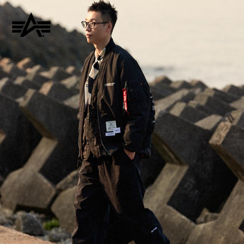 Alpha Industries x Fingercroxx联名春季两穿飞行夹克9006LXH - 图2