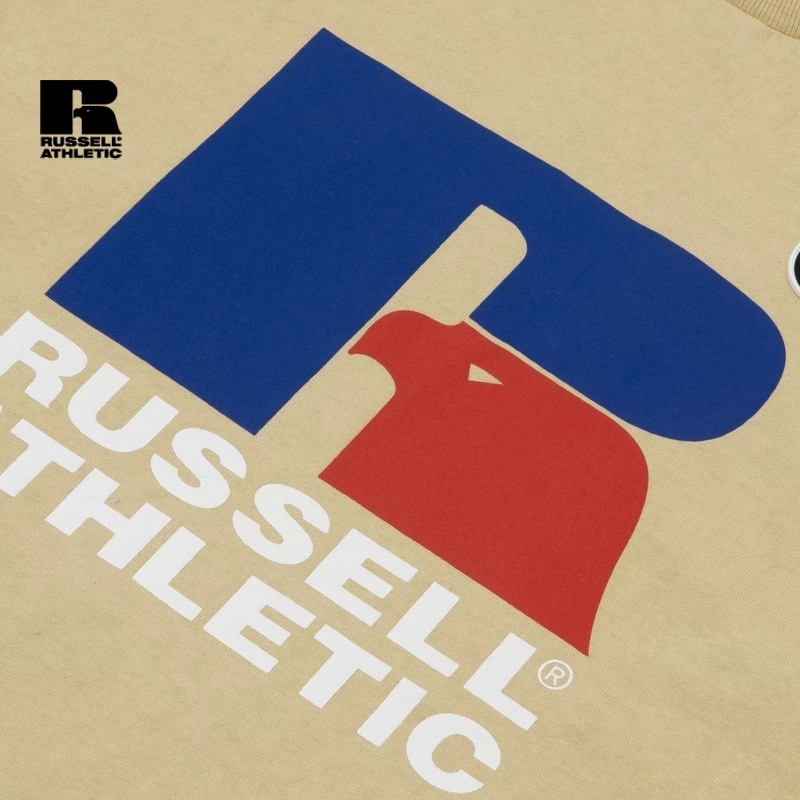 Russell x AAPE撞色图案猿颜字母印花短袖T恤9003LXG-图2