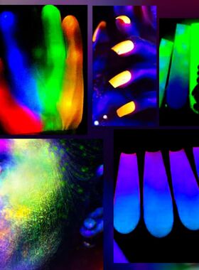 1/12Pcs Halloween Luminous Pigment Nail Powder 12-Colorful G