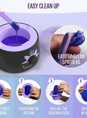 1Pc Beauty Wax Heater Pot? Melting Bowl ?Reusable Soft Silic