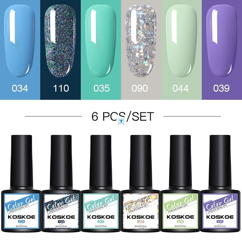 Nail polish set  matte sequins reinforcement no-wash sealing - 图0