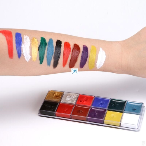 12 Colors Face Body Art Painting Body Paint Oil Painting - 图0