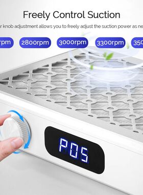 Professional Turbo Vacuum Cleaner Brushless Nail Dust Collec
