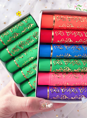 6PCS/BOX Dark Green Magic Spotting Lipgloss Lipstick Long La