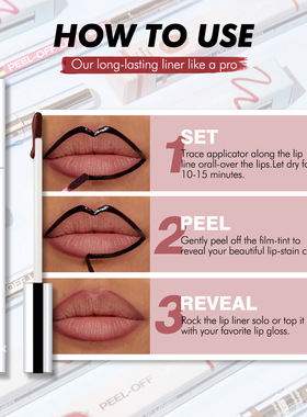 Waterproof Long Lasting Lip Gloss Easy Peel Off Mask Women