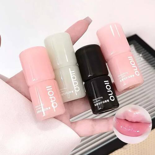 1Pc Peach Moisturizing Lip Balm Colorless Hydrating Lips Mas - 图1