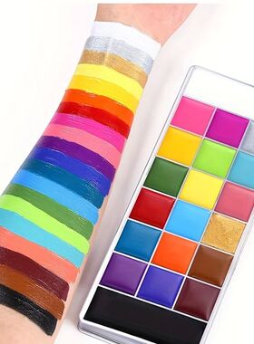 12/20 Colors Professional Face & Body Paint Palette ,Long La