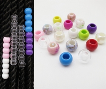 50pcs Resin Hair Beads 5mm Big Hole Dreadlock Beads For Jumb