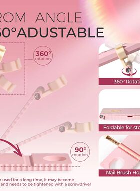 Cordless UV/LED Nail Lamp Set Handheld Light with Stand LCD