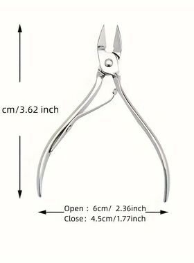 Durable Stainless Steel Cuticle Nipper for Manicure and Pedi