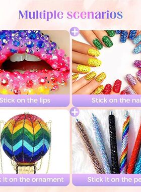 40 Colors 3MM Bedazzling Kit , Rhinestones for DIY Crafts, S