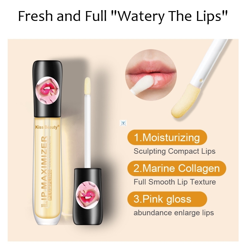 Lips Makeup Plumper Lip Gloss Long Lasting Big Lip Plump - 图0