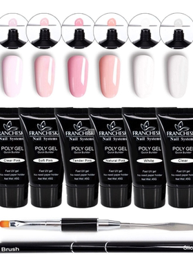poly gel set polygel liquid primer nail brush vernis semi